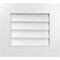 Ekena Millwork Vertical Surface Mount PVC Gable Vent: Non-Functional, w/ 3-1/2"W x 1"P Standard Frame, 20"W x 18"H GVPVE20X1801SN - alternate 1